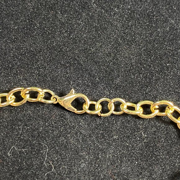 NEW📌Vintage Di Gold Tone Link Charm Bracelet - Picture 4 of 10